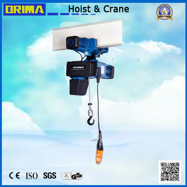 2000kg European Electric Chain Hoist with electric trolley for overhead crane 
