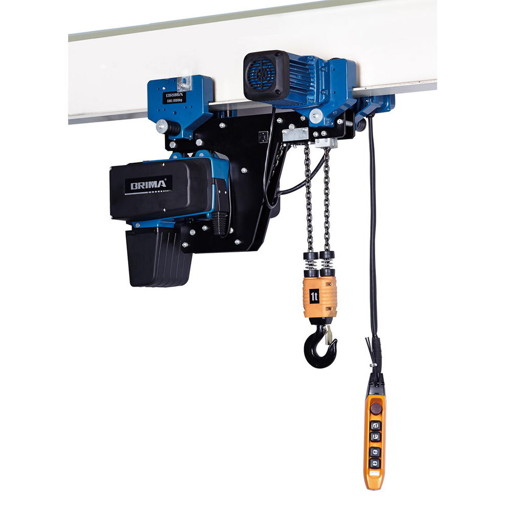 BRIMA 250kg European electric chain hoist with electric trolley