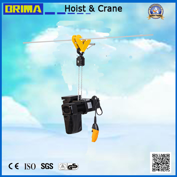 1000kg European 2 falls Hand Control Electric Chain Hoist for overhead crane 
