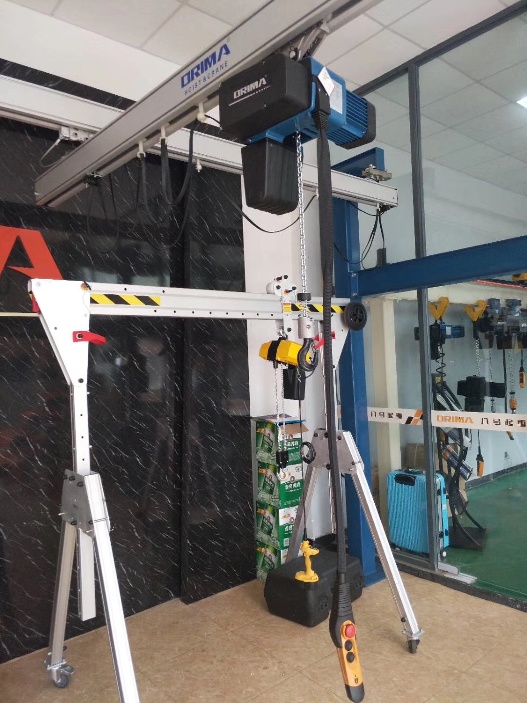 BRIMA 2000kg European electric chain hoist with Fixed hook 