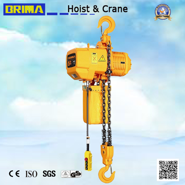 Electric Chain Hoist on Jobsite